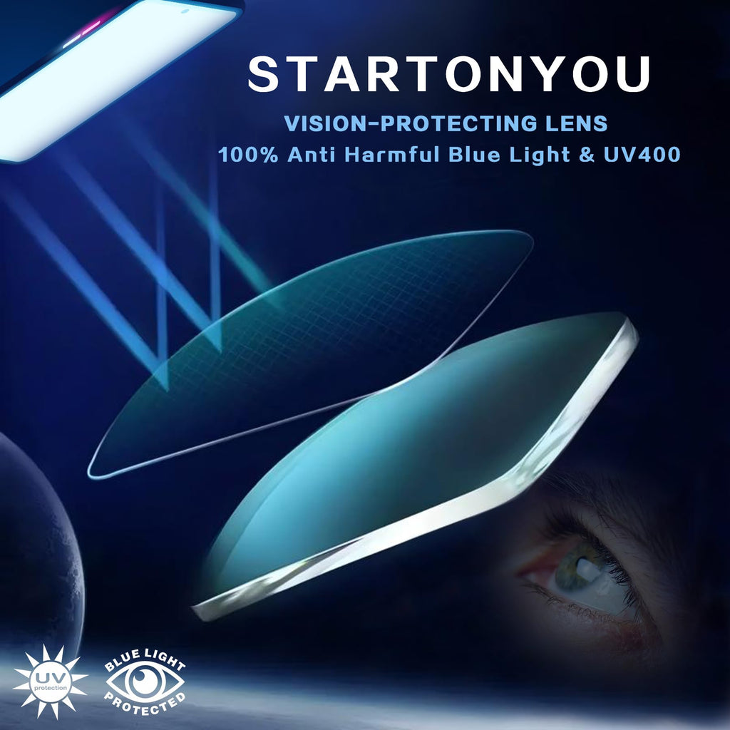 STARTONYOU Reading Glasses for Women, 3-Pack Blue Light Computer Eyeglasses, Cat-Eye Fashion Full Frame with Spring Hinge Ladies Readers +1.5diopter