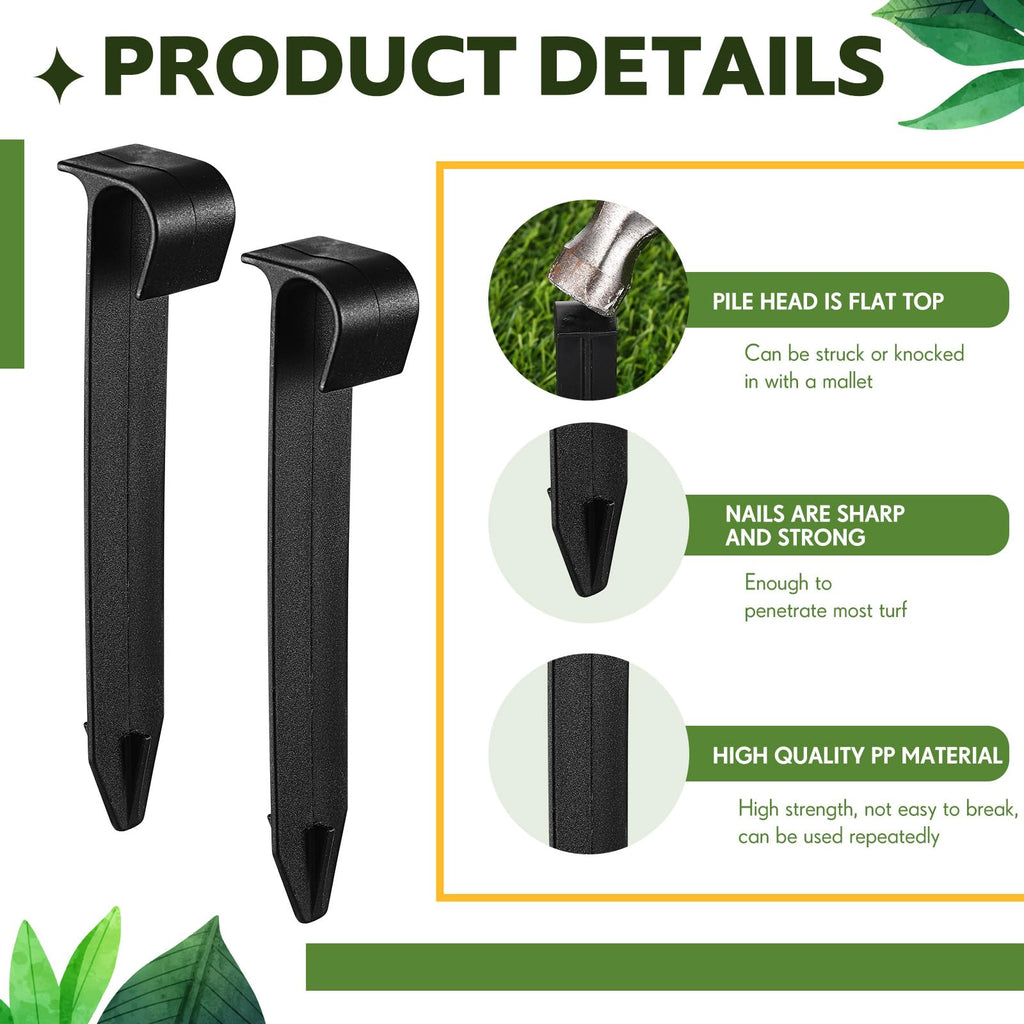 Pangda 120 Pack Irrigation Stakes 1/2 Inch Tubing, Drip Anchor for Garden