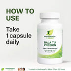 Manteniendo Tu Salud Baja Tu Presion Hawthorn Extract, Herbal Supplement, Garlic Extract, 90 Capsules