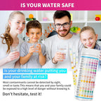 PooTe 21 in 1 Water Testing Kits for Drinking Water - Accurate Drinking Water Test Kit - Water Test Strips for House Water Well and Tap Water for pH Hardness Chlorine Lead Iron Bacteria & More