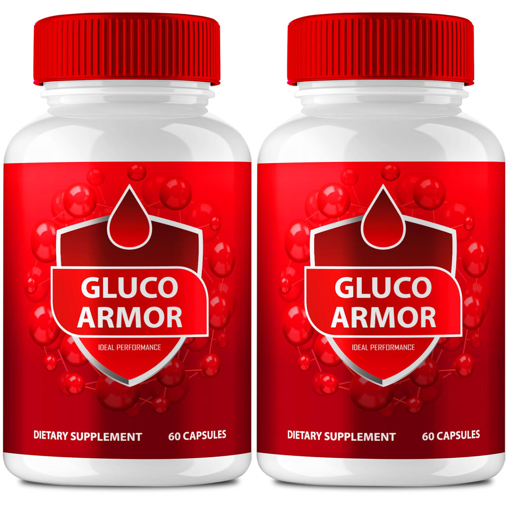Gluco Armor Advanced Blood Formula Capsules, Official GlucoArmor Supplement Pills, Premium Formula for Healthy Circulation & Stable Levels, All Natural Gluco Armor Lite Pastillas Reviews (2 Pack)