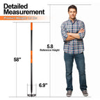 AgroPro Garden Hoe for Weeding, Heavy Duty Hoe Garden Tool Long Handle, 58 Inches