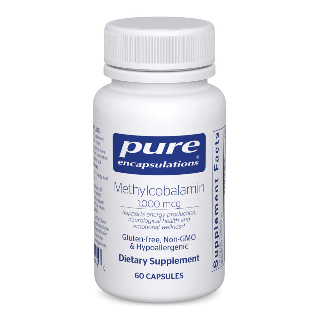 Pure Encapsulations Methylcobalamin 1,000 mcg - Vitamin B12 Supplement to Support Memory & Nerve Health - Premium Vitamin B12 Capsules - 60 Capsules