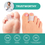 Welnove Hammertoe Corrector - Toe Straightener to Curled Toes, Broken toe, Bunion Corrector for Women and Men, Large*3 Pairs