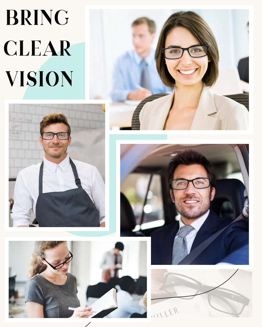 Yexiya 50 Pack Reading Glasses Bulk Frame Eyeglasses with Spring Hinge Traditional Adjustable Non-Prescription Glasses for Men Women(1.5 Diopters,Black)