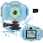 Agoigo Kids Waterproof Underwater Camera Toy for Boys Girls Ages 3-12, Blue