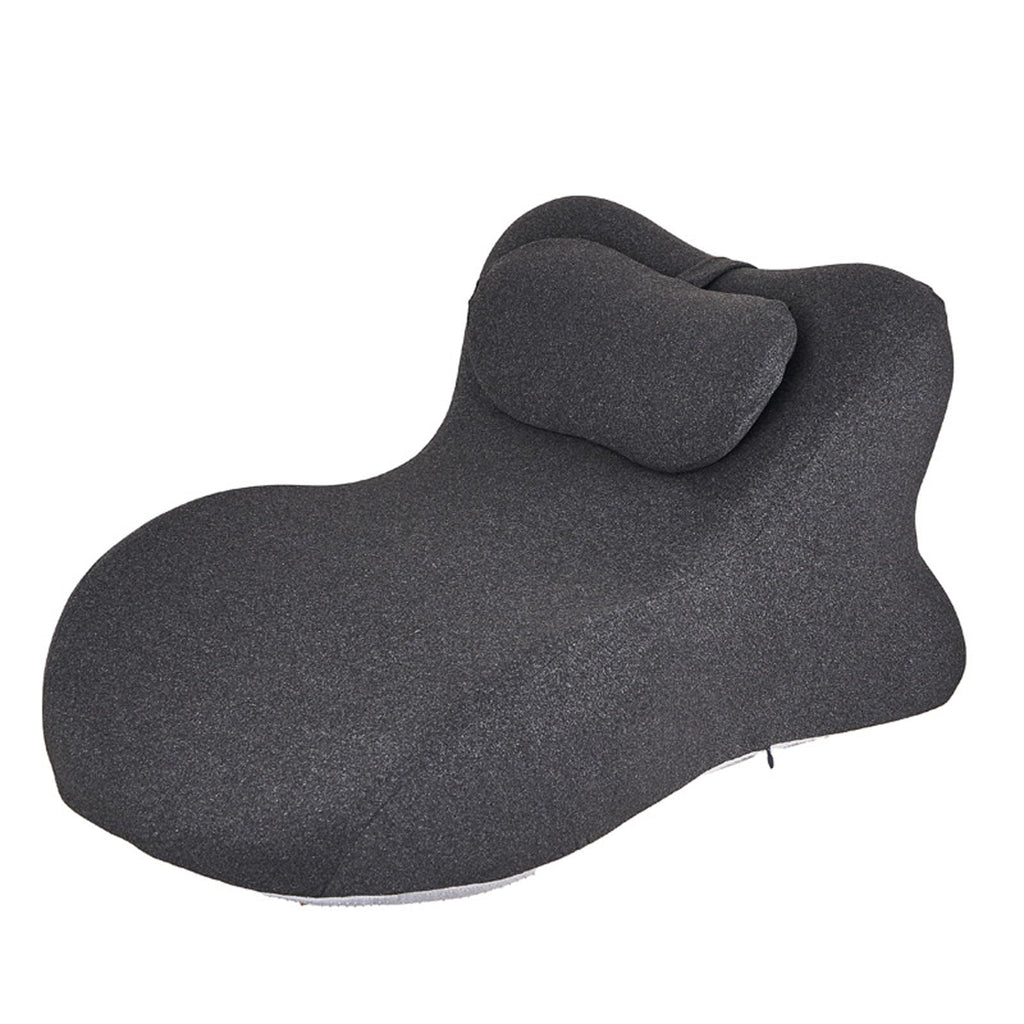 27° Angle Perfect Position Ergonomic Memory Foam Wedge Pillow, Provides Waist and Neck Contoured Support (Dark Gray)