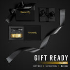 MagnetRX® 3x Strength Magnetic Bracelets for Men – Effective Magnetic Mens Titanium Bracelet – Premium Fold–over Clasp & Adjustable Length with Sizing Tool & Gift Box (Gold)