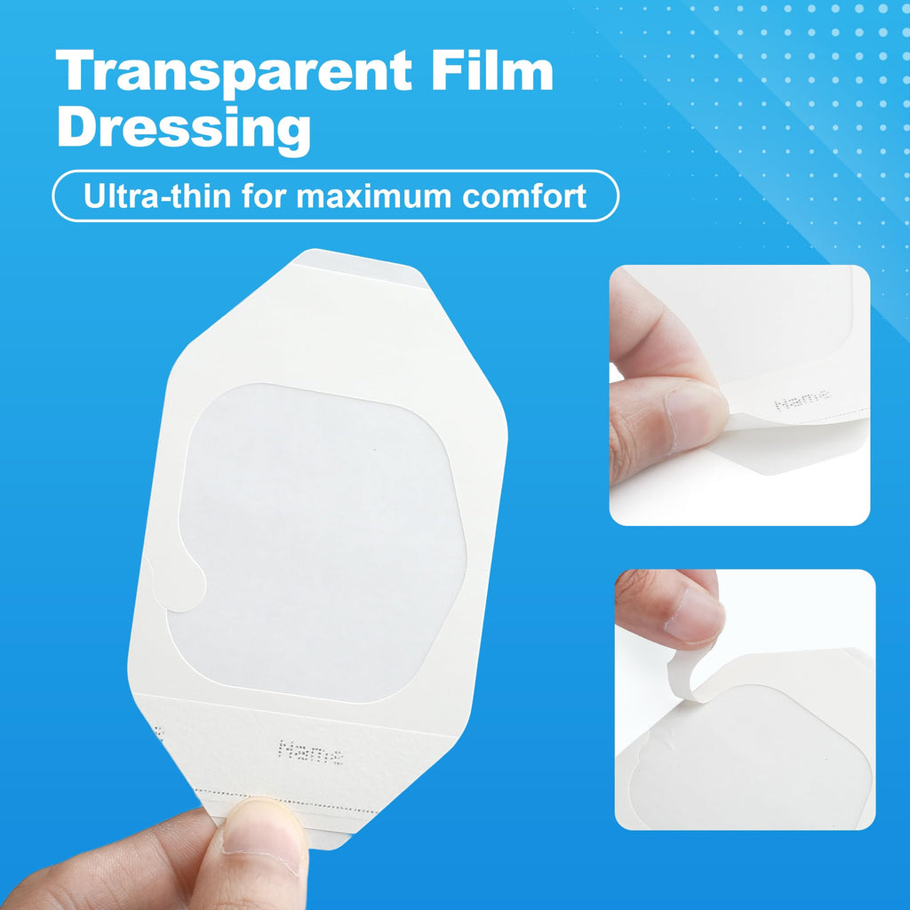 LotFancy Transparent Film Dressing, 2.37" x 2.75", 110PCS, Waterproof Wound Cover, Sterile Adhesive Clear Bandage for Tattoo Aftercare, IV Catheters, Post-Surgical Showering, Medical Devices