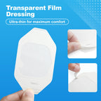 LotFancy Transparent Film Dressing, 2.37" x 2.75", 110PCS, Waterproof Wound Cover, Sterile Adhesive Clear Bandage for Tattoo Aftercare, IV Catheters, Post-Surgical Showering, Medical Devices
