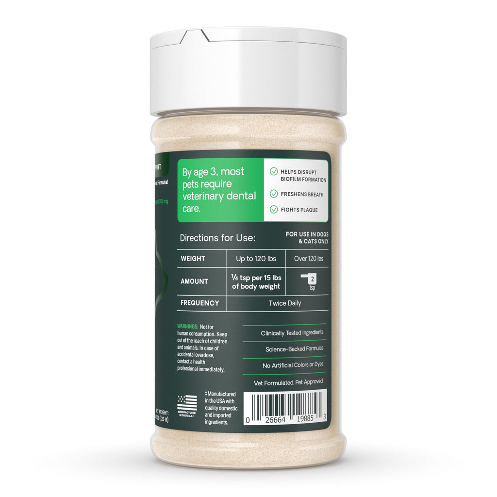 VetriScience Dental Care Powder for Dogs and Cats, 4.2 oz