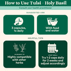 ORGANIC INDIA Tulsi Herbal Supplement - Holy Basil, Immune Support, Adaptogen, Supports Healthy Stress Response, Vegan, Gluten-Free, Kosher, USDA Certified Organic, Non-GMO - 180 Capsules