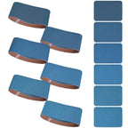 Aolabela 4x24 Inch Sanding Belts 18 Pcs 6 Grits Sizes (3 Each of 60/80/120/150/240/400 Grits) Heavy Duty Belt Sander Zirconia Belt Sander Paper for Wood, Metal, Stainless Steel, Cars, and Furniture