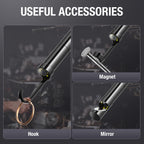 USB C Endoscope Camera with Light, Teslong Type-C Snake Borescope Camera with 8 LED Lights, 10FT Flexible Waterproof Inspection Cam, Fiber Optic Scope Compatible with iPhone 15/16/17, Android Phone