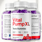 Vital Pump XL Testo Gummies, Official Vital Pump XL Male Performance Gummys with All Natural Ingredients, Advanced Supplement with Maximum Strength Vitamins for Your Active Lifestyle (60 Gummies)