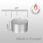 HomeLights Unscented White Tealight Candles -100 Pack, 6 to 7 Hour Burn Time Smokeless, Mini Votive Paraffin Candles with Cotton Wicks for Shabbat, Weddings, Christmas, Home Decor
