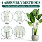 Unves 10 Pack Peony Cages and Supports, 13" W x 32" H Plant Support Stakes