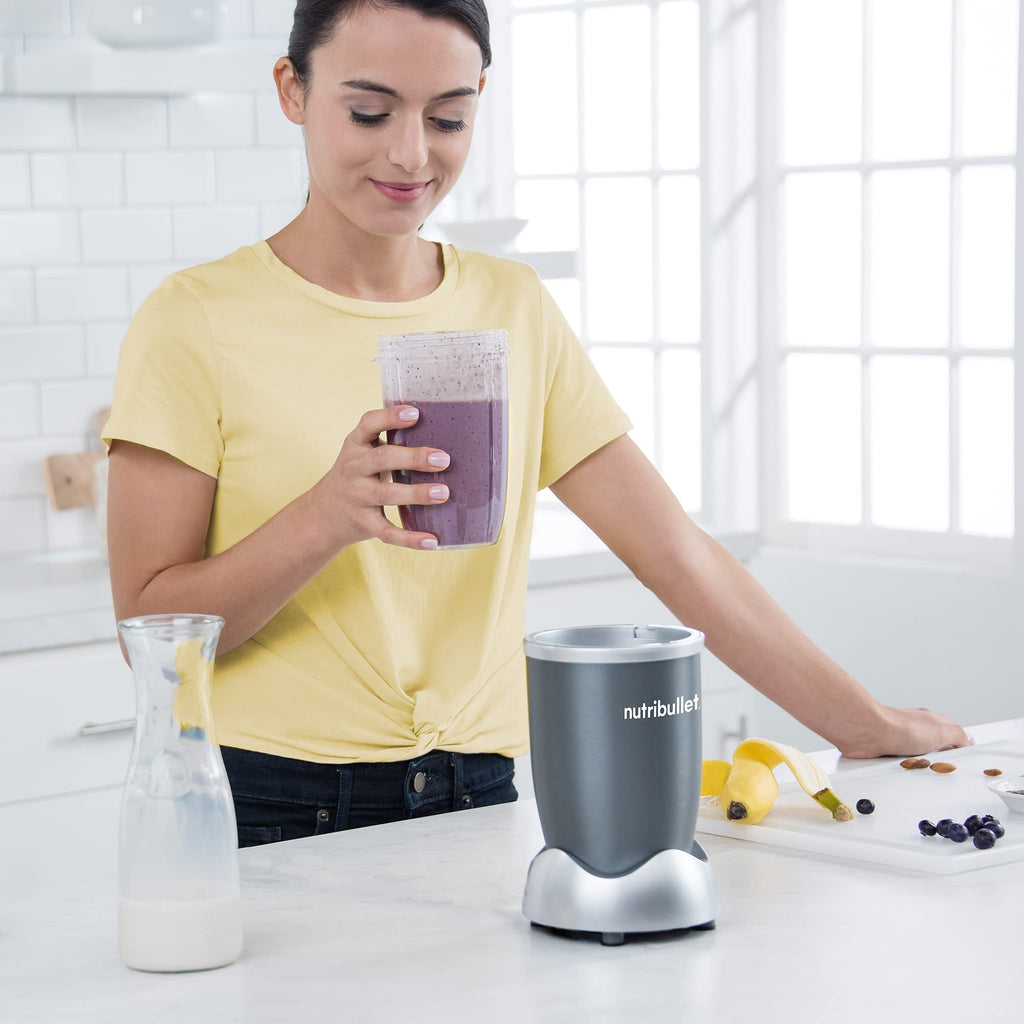 nutribullet Personal Blender, 600W, 24oz Cup, 18 oz Cup, NBR-0601WM