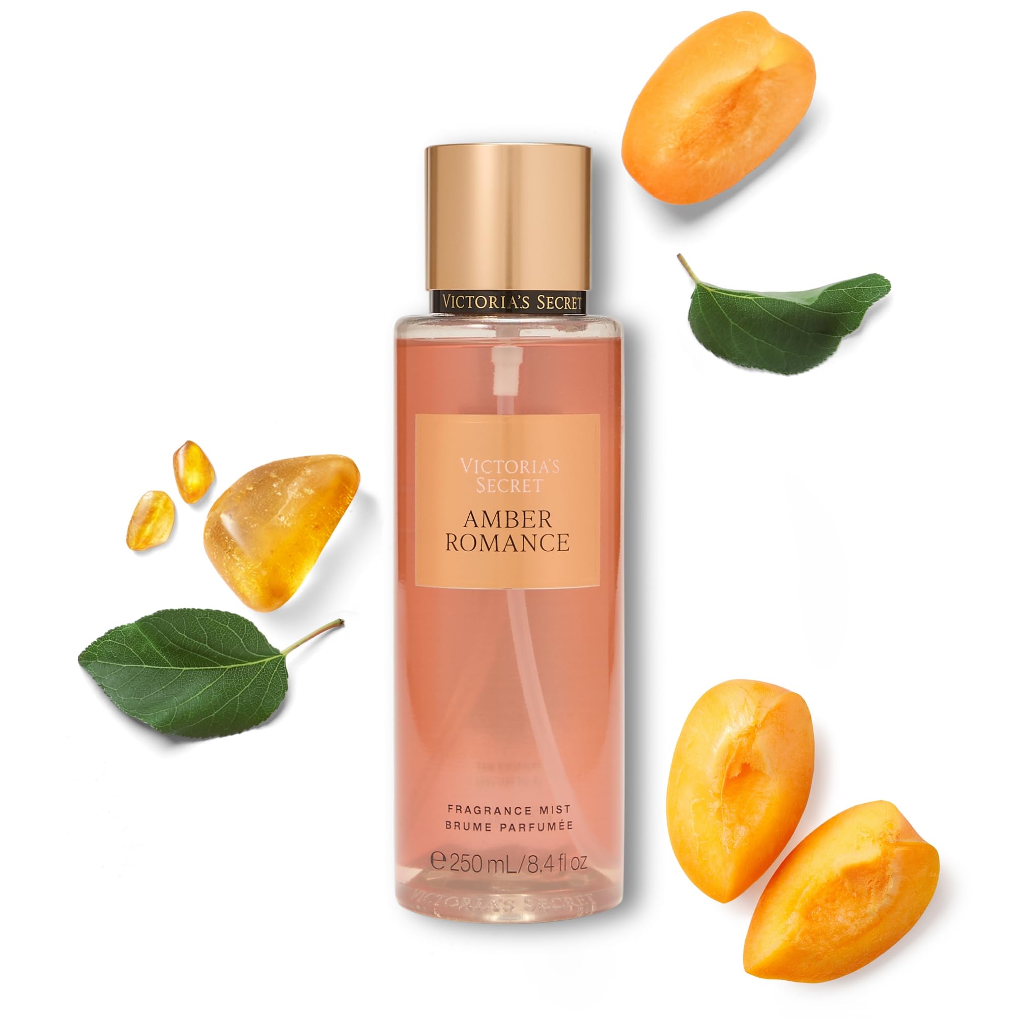 Victoria's Secret Amber Romance Body Mist for Women, Perfume with Notes of Sugar Kisses, Women���s Fragrance, 250 ml / 8.4 oz