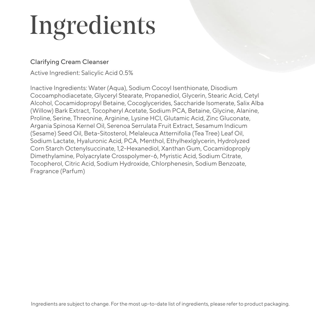 Murad Acne Control Clarifying Cream Cleanser – Gentle Salicylic Acid Face Wash for Acne-Prone and Sensitive Skin, Treats and Prevents Breakouts and Calms Irritation with Extra Hydration – 5 Fl Oz