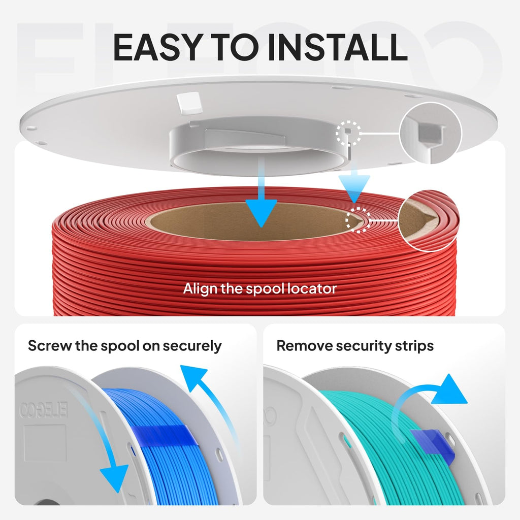 ELEGOO PLA Basic 3D Printer Filament 1.75mm Sunflower Yellow 1KG