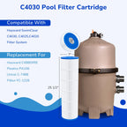 Fil-fresh C4030 Pool Filters Cartridge Compatible with Hayward SwimClear C4030, C4025,C4020, Replace Hayward CX880XRE, Pleatco PA106, Unicel C-7488, 4×106 sq. ft, 4-Pack