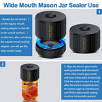 LOVE MOMENT Electric Mason Jar Vacuum Sealer Kit with One Touch Auto-Pause