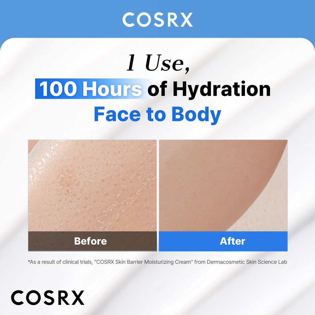 COSRX Skin Barrier Moisturizing Body Cream | 100-Hour Hydration For Dry to Extremely Dry Skin, with Ceramide & Hyaluronic Acid | Unscented, Non-Greasy | 15.2 fl oz, Korean Skin Care