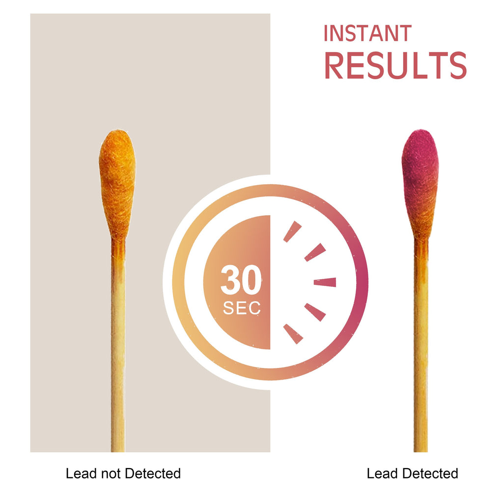 AAwipes Lead Test Swab Kit (60 Rapid Home Testing Swabs) 30-Second Results. Dip in Water. Home Use for - Painted, Jewelry, Ceramics, Wood (LS60)