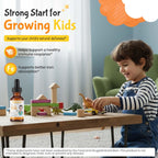 Kiddivit Lactoferrin Kids Liquid Drops with Vitamin C – 30 Daily Servings, 2 FL OZ (60 mL) – Immune & Digestive Support – Sugar Free, Gluten Free