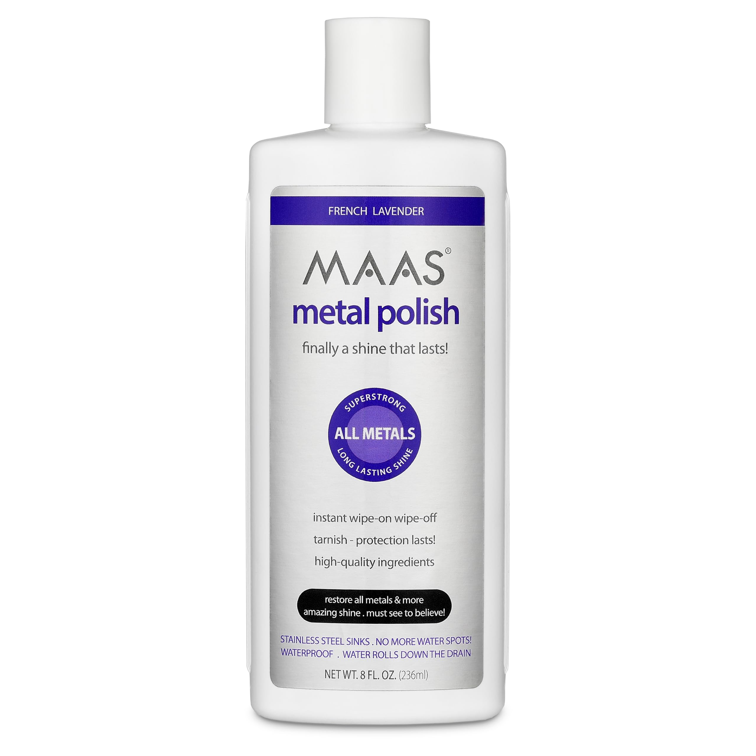 Maas International Liquid Metal Polish, 8-Ounce