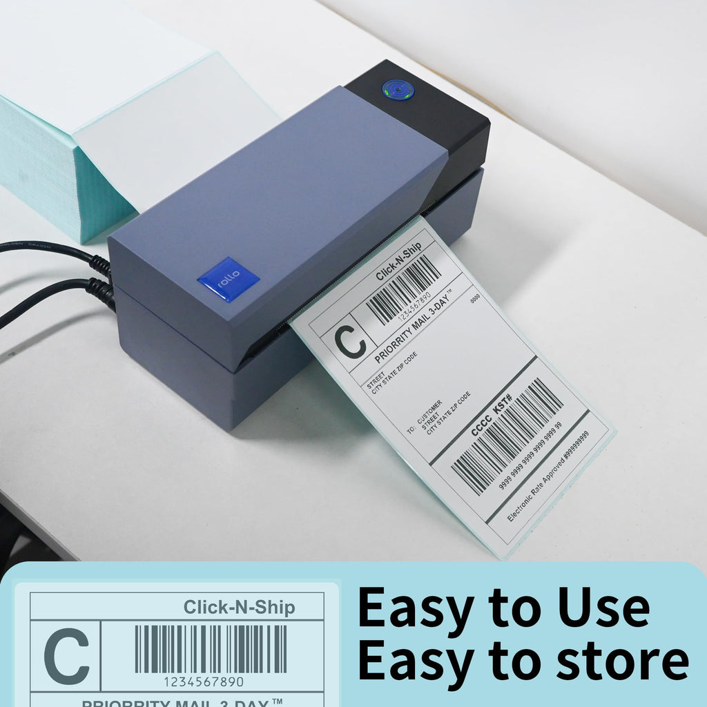 L LIKED 1000 Fanfold 4" x 6" Direct Thermal Labels Shipping Labels with Perforated Line, Permanent Adhesive for Rollo, Zebra, Jadens, Nelko, Munbyn, Phomemo, Commercial Grade