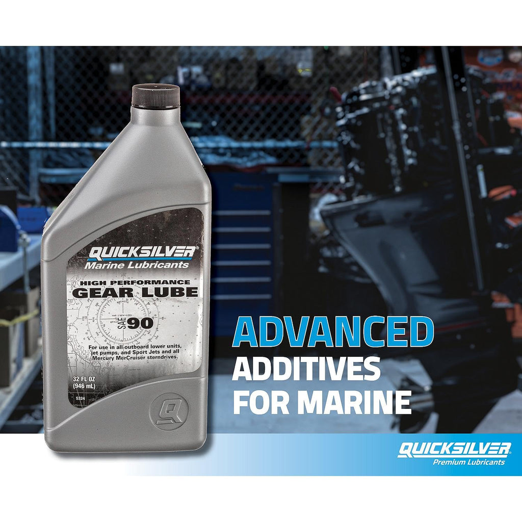 Quicksilver SAE 90 High Performance Gear Lube, 32 oz