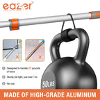 Eazer Floor Squeegee Broom: Heavy Duty Scrubber with Extendable 60'' Aluminum Pole and Rubber Blade for Kitchen, Swimming Pool, Concrete Floors,Shower,Tiles,Garages,Windows,Glass,Pet Hair Removal