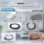 VOLISUN 24 Pack 6 inch Recessed Lighting, 5CCT LED Recessed Light Black, 2700K-5000K Selectable, 13W Eqv 120W, 1080LM Dimmable Canless Wafer Downlight, LED Ceiling Light ETL Certificated