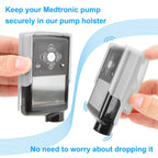 360° Rotating Insulin Pump Holder Fit for Medtronic MiniMed 780G, 670G, 770G, 630G, 640G Pumps,Insulin Pump Case Clip for Medtronic 780g Accessories,Suitable for Diabetes Insulin Management (Clear)