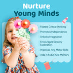 Mumaloo Craft Box for Kids - 10 Creative Arts and Crafts for Kids Ages 4-8, Fun, No Mess Educational Preschool & Homeschool Art Projects, Toddler Crafts Kit Supplies, 3 4 5 6 7 8 Year Old Girls & Boys