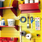Yellow Metal Pegboard by Wall Control - 2 Pack