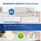 PUREPLUS DA29-00020B NSF/ANSI 53&42 Certified Replacement for SAMSUNG Fridge RF28HFEDTSR, RF263BEAESG, RF263BEAESR AA, HAF-CIN/EXP, RF28HMEDBSR/AA, RWF0700A Refrigerator Water Filter, 3PACK