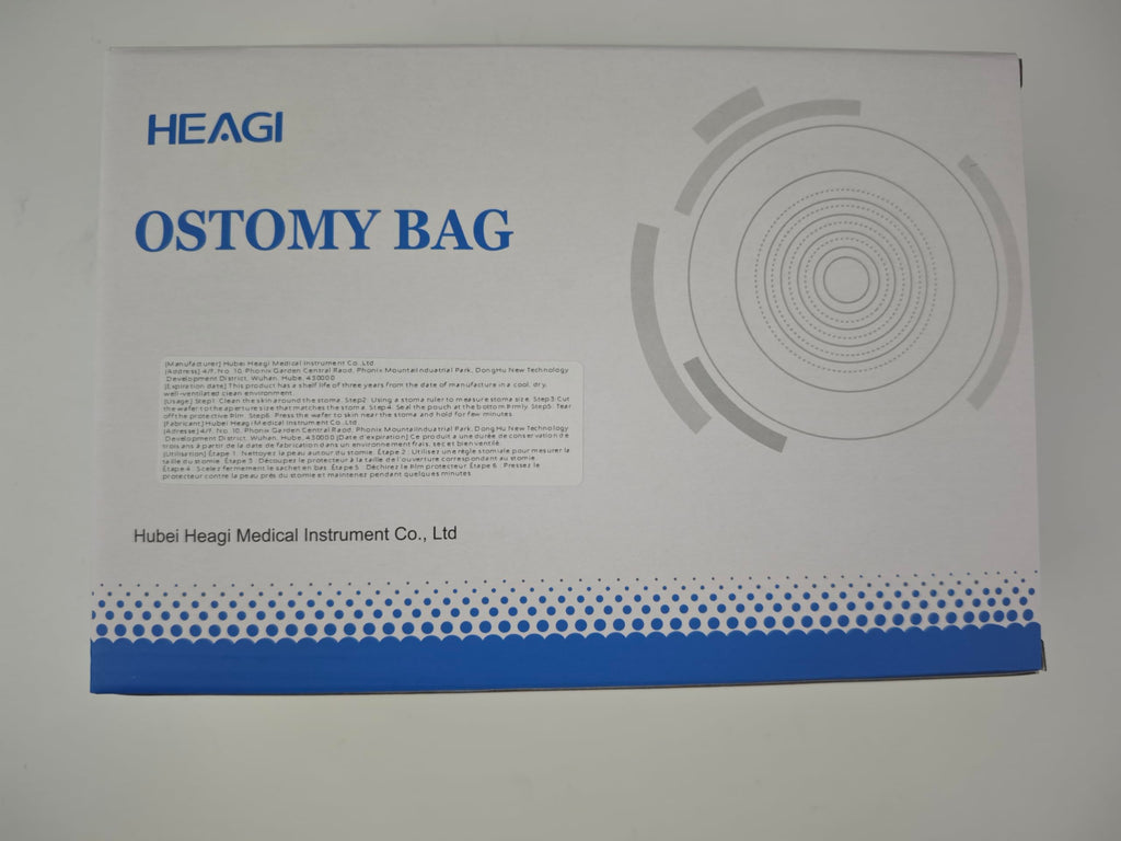 20 Pack Colostomy Bags, One Piece Ostomy Bag Ostomy Supplies, 15mm-60mm Cut-to-Fit Drainable Pouches with Clamp Closure for Ileostomy Stoma Care (Include 8 x Clamps)