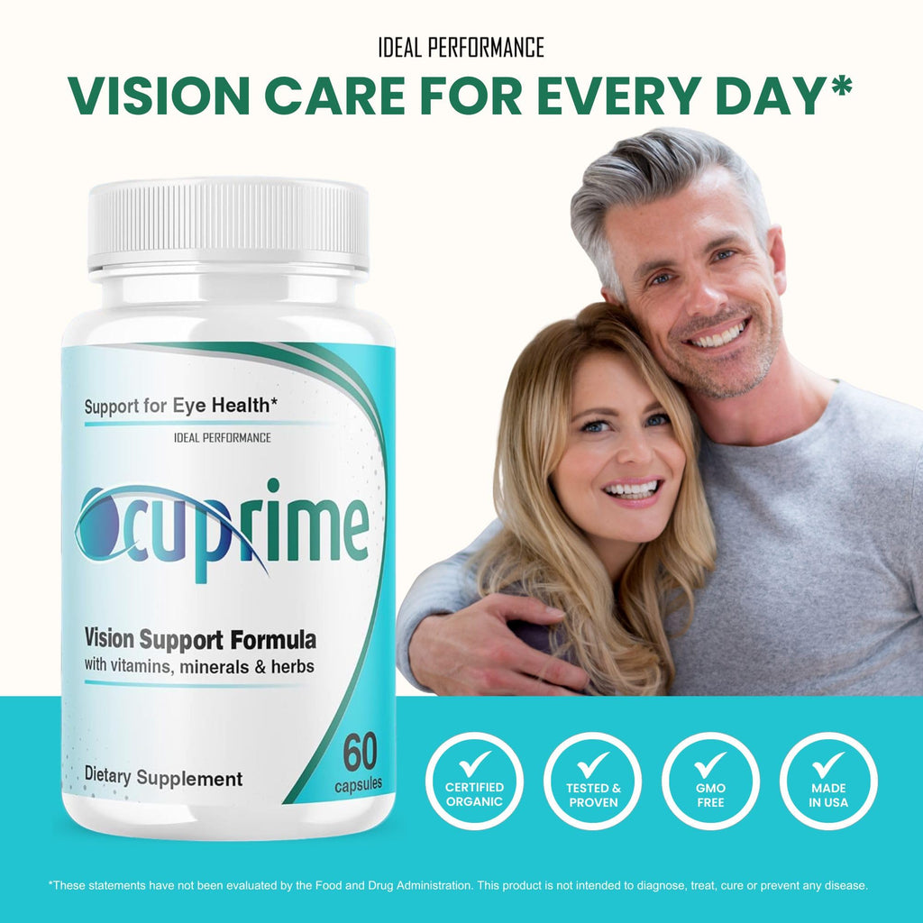 IDEAL PERFORMANCE (2 Pack) Ocuprime for Eyes Supplement Vision Pills (120 Capsules)
