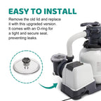 Sand Filter Pump Replacement Parts, SF15110 Pool Leaf Trap Cover Lid, Valve&O-Ring, Fits Intex 12 Inch Sand Filter Pumps, Replacement for Intex SF15110, 11823, SF80110-2, SF80110-1, ECO15110-2 Models