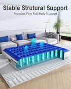 Xsleep Queen Air Mattress with Built in Pump Luxurious Comfort Raised Inflatable Mattress Queen Airbed Blow Up Mattress for Home and Guests 80"*60"*13" Air Bed 2 Mins Fast Inflate/Deflate 660 lbs Max
