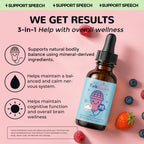 JerlyMush Zeolite Detox for Kids - 3-in-1 Formula Zeolite Drops, Vitamin D & B12, Gentle Daily Support, Natural Mixed Berry Flavor 30mL/1 Fl Oz, Sugar-Free, Gluten-Free