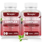 Blood Sugar Complex Supplement – Natural with 20 Active Herbs and Vitamins, Including Cinnamon, Bitter Melon, Black Pepper, Licorice, Vegan, Non-GMO, Gluten-Free, 120 Capsules