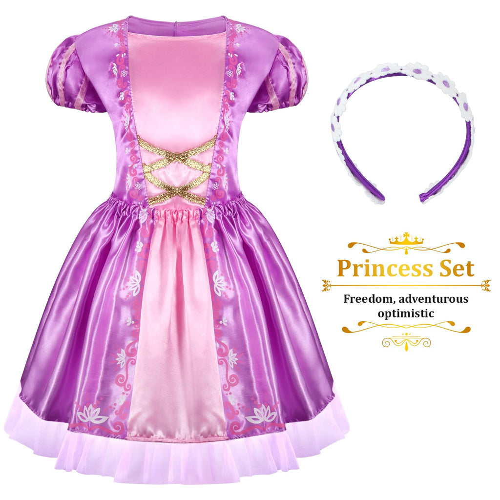 LIMIROLER 18 Pcs Princess Dress Up Clothes for Girls Role Play Gift Set