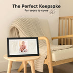 KeaBabies Baby Hand and Footprint Kit, Clay Keepsake Frame (Onyx Black)