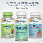 SOLARAY Super Digestaway Plus Probiotics, Digestive Enzymes with Probiotics for Women and Men, Digestion and Gut Health Support - with Pacreatin, Papaya, Bromelain, 60-Day Guarantee, 60 Servings