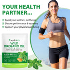 Oregano Oil Capsules Organic, (2 Pack) Oil of Oregano with Black Seed Oil, 2 in 1 6000mg, Natural Defense Supplement, Non-GMO, Easy to Swallow