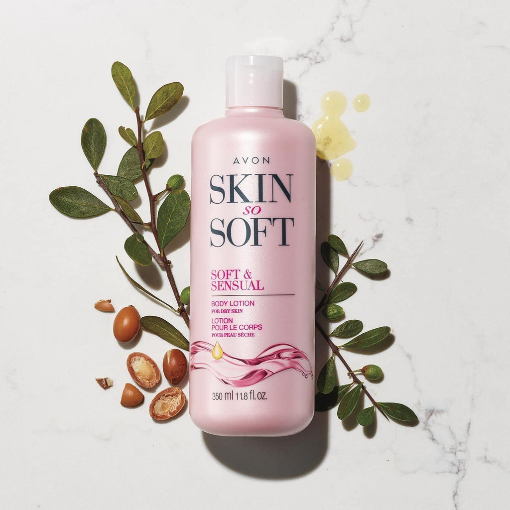 Skin So Soft Soft & Sensual Body Lotion with Argan Oil – 24+ Hour Moisturization, Spicy Floral Jasmine Scent, Dermatologically Tested, 11.8 fl. oz.